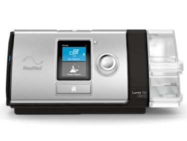 The ResMed Lumis 150 ST which includes the CPAP mode