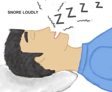 Snoring Loudly